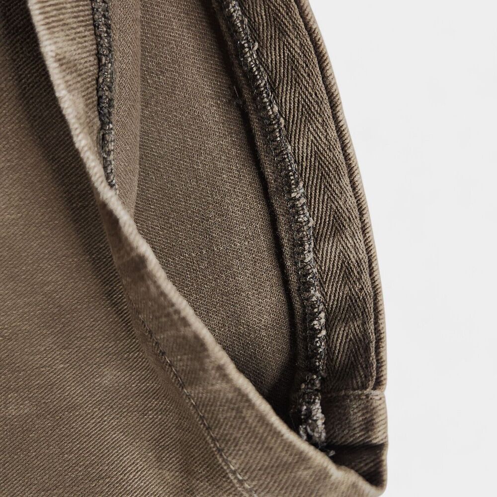 Marco Pescarolo Straight Leg Jeans Mens 56 IT 36x30 Measured Brown 100% Cotton - Picture 14 of 16